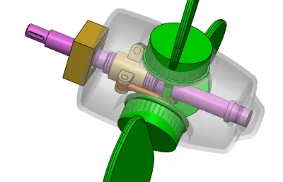 螺距可调的船用螺旋桨结构