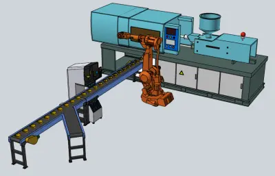 注塑模自动化检测流水线