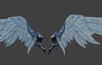 天使翅膀,天使之翼FBX模型