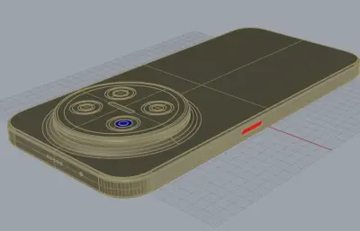 华为畅享 90 Pro Max手机3D模型