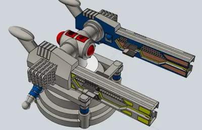 脉冲炮玩具模型