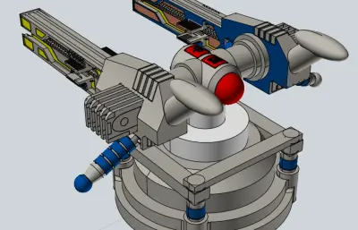 脉冲炮玩具模型