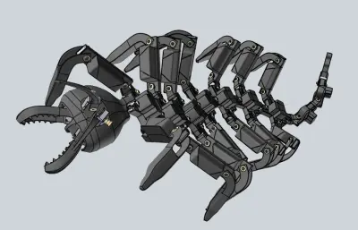 仿生多足爬行机器人设计