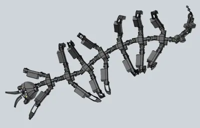 仿生多足爬行机器人设计