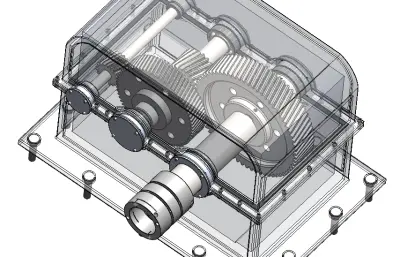 发电机的齿轮箱