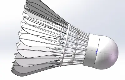 羽毛球solidworks模型
