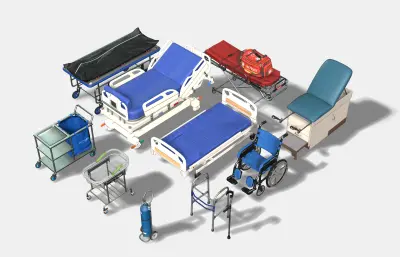 医疗床 担架 急救医疗包灯合集