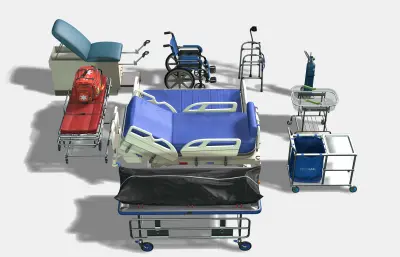 医疗床 担架 急救医疗包灯合集