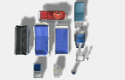 医疗床 担架 急救医疗包灯合集