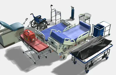 医疗床 担架 急救医疗包灯合集