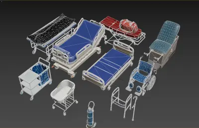医疗床 担架 急救医疗包灯合集