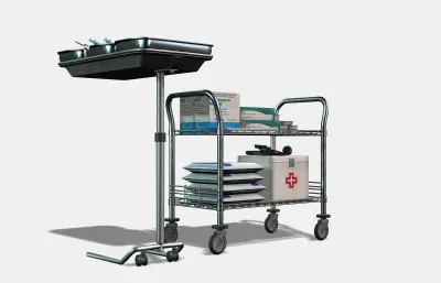 换药小推车,医疗道具包