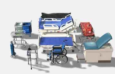 医疗床 担架 急救医疗包灯合集