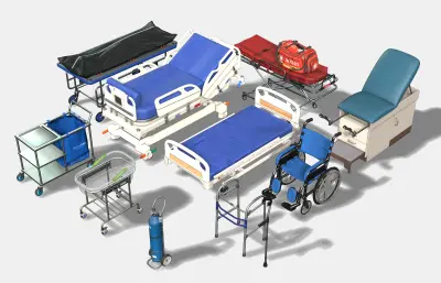 医疗床 担架 急救医疗包灯合集