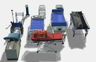 医疗床 担架 急救医疗包灯合集