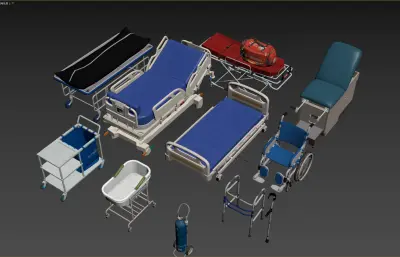 医疗床 担架 急救医疗包灯合集