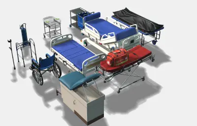 医疗床 担架 急救医疗包灯合集
