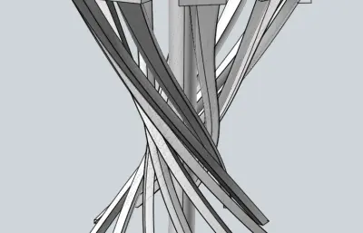 创意旋开凳子模型