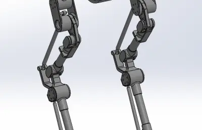 简易双足机器人腿部结构