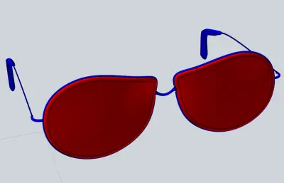 墨镜造型模型