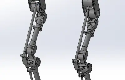 简易双足机器人腿部结构