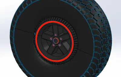 车轮轮胎stp模型