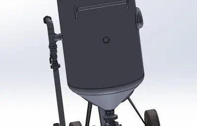 移动开放式喷砂机