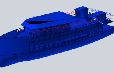 简易游艇stp模型