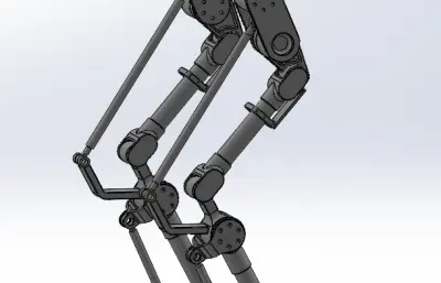 简易双足机器人腿部结构