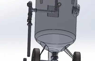 移动开放式喷砂机