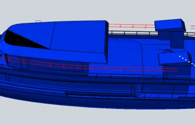简易游艇stp模型