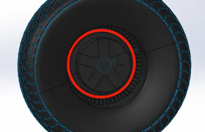 车轮轮胎stp模型