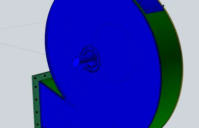 高压径向鼓风机模型