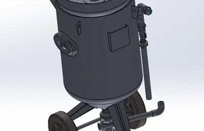 移动开放式喷砂机