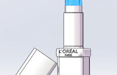 美妆子弹口红模型