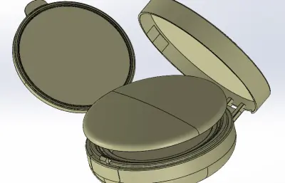 美妆气垫盒模型