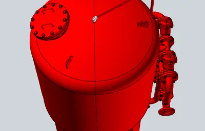 钢制自动压滤机模型