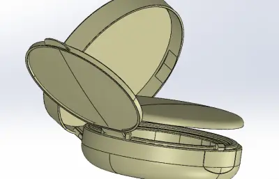 美妆气垫盒模型