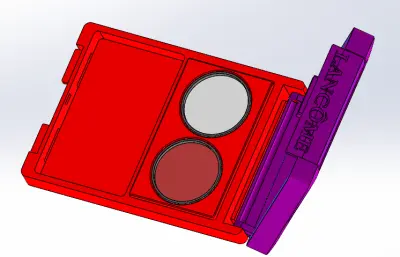 美妆眼影盒模型