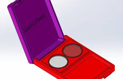 美妆眼影盒模型