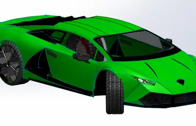 兰博基尼的跑车外壳solidworks模型