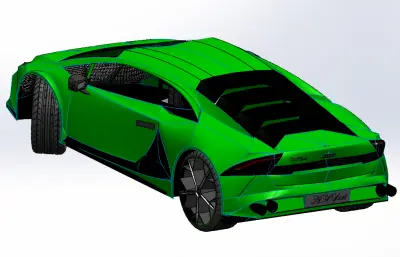 兰博基尼的跑车外壳solidworks模型