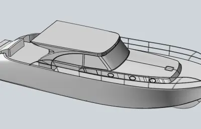 游船，游艇模型7