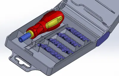 螺丝刀套装组合模型