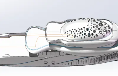 科幻游船，游艇模型
