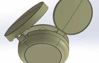 美妆气垫盒模型