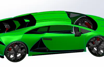 兰博基尼的跑车外壳solidworks模型