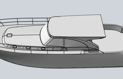 游船，游艇模型7