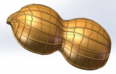 花生模型（威力曲面）