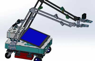 带机械臂的四轮小车B18